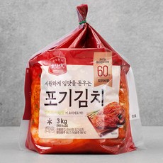 하선정 포기김치, 3kg, 1개