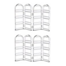 壓克力立架 飾品 耳環 收納架 折疊式 4層, 2個