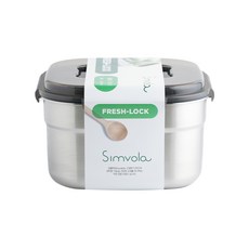Symbole Fresh Lock不鏽鋼密封容器 方形 手提 1號 4700ml, 1個