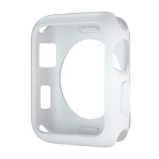 Apple Watch 透明果凍軟質粉彩保護殼 44mm, 白色