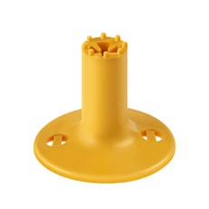 Coms 高度可調皇冠造型橡膠高爾夫球座, 黃色