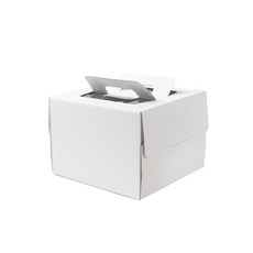 白色戚風蛋糕盒1號, 單一顏色, 25個