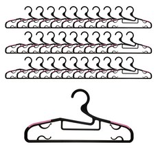 LIVING HAPPY 防滑衣架, 100個, 粉色