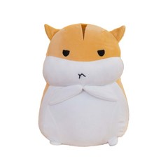 해솔 햄스터 삐진 캐릭터 바디필로우 애착인형, 옐로우, 1개
