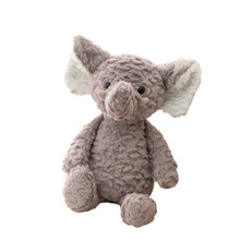 大象造型抱枕玩偶, 灰色
