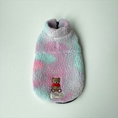 bydamsoomi 狗狗拉鍊設計刷毛外套, 粉紅色