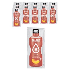 BOLERO 無糖水果風味沖泡飲 水蜜桃口味, 9g, 12包, 1盒