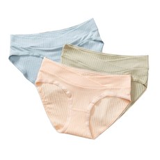 빅사이즈 록벨 임산부 순면 레이스 팬티 3종 세트