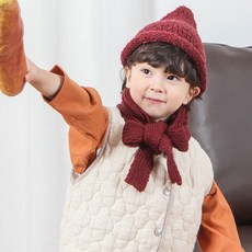 BABYBLEE 兒童蝴蝶結點綴圍巾