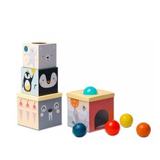 Tarp Toys 北極落球堆垛機 觸覺開發玩具, 混色
