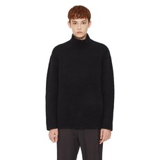 Il Corso男款寬鬆高領圈圈紗針織衫