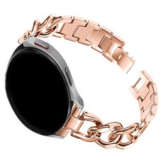 MOHARLAB Galaxy Watch 金屬鏈條錶帶 20mm, 玫瑰金