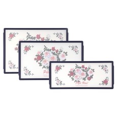 Eli方形砧板大+中+寬套組, 玫瑰