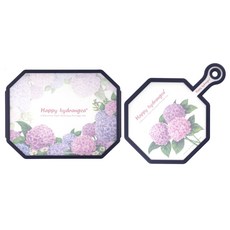 ELILIVING 八角砧板2件組, 繡球花, 1個