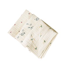 Iwooa 紗布抹布 粉紅櫻桃 + 藍花 + 月見草 套組, 3個