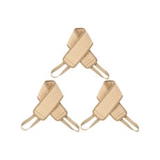 Allday Mall 圍巾式沐浴刷, 米色, 3個, 1入