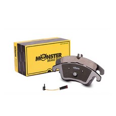 MONSTER AUTOPARTS Monster Brake 後煞車來令片 + 感應器套組, 賓士 E500 w211, MB1879