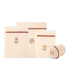 Aihop棕色米色洗衣袋 4種組, 1套