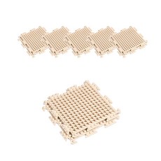 Gbsnaturallife Natural Daily Dry Purge 防滑浴室墊 25 x 25 x 1.4cm, 米色, 6個