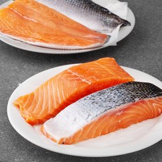 블루씨푸드 한번도 얼리지 않은 생연어 구이용, 400g, 1개