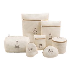 金米色洗衣袋 7件組, 1套