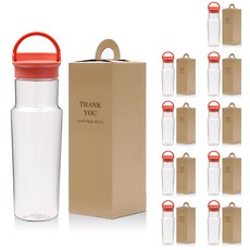 LocknLock 樂扣樂扣 Tritan手提水壺 500ml 10入+包裝盒 10入, 粉色(瓶蓋)