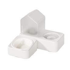 carno 寵物半自動陶瓷飲水台 2入, 白色, 1個