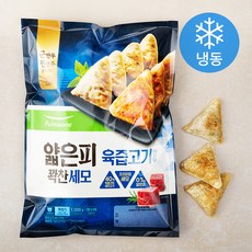 풀무원 얇은피 꽉찬세모 육즙고기만두 (냉동), 1kg, 1개