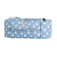 嬰兒車用時尚防水小狗圖案收納袋, 藍色, 1入