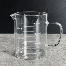 미르 내열유리 핸들 계량컵, 350ml, 2개