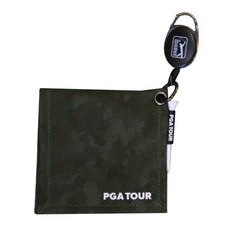 PGA Tour 迷彩高爾夫捲筒清潔毛巾 21PTACL, 深卡其色