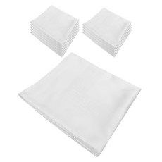 咖啡師亞麻毛巾 100%純棉, 白色, 10個