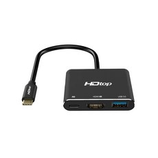 HDtop USB Type-C to HDMI 4K PD充電 多功能集線器, HT-3C031