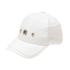 DAKS Golf 高級串珠女式棒球帽 XXX, 白色 (DNHE1F613OW)