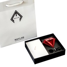 MAYLON MAYLON 2代高級車用芳香劑 紅寶石紅+購物袋, 1個, 1個