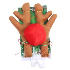 將任何東西都變成魯道夫 聖誕裝飾大夾子, 米色, 1個