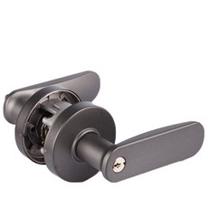 門把手 杠桿型 鍵型 深灰色 STL-810 2件組, 1組