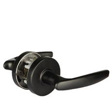 ANGEL 門把手槓桿式按鈕式黑色 STL-114 2 件套, 1套