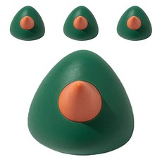 리씨상점 새부리 비비드컬러 인테리어장식 후크, 그린, 4개