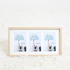 自然風三格相框, 原木, 1個