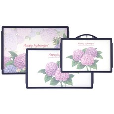 Eli方形砧板大+中+小套組, 繡球花, 1組