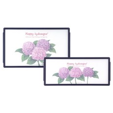 Eli方形砧板中+寬套組, 繡球花