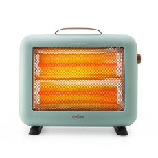 MORITZ 感性復古2段式石英節能電暖爐, MEH-1M3000HJ, 薄荷綠