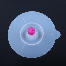 快速家事矽膠不透明圓形碗把手杯蓋, 06玫瑰紅豆