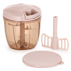 Reborn.J 蔬菜搗碎器 900ml, 獨立粉紅色, 1個