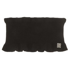 DAKS 高爾夫標誌點荷葉邊護頸套 XXX, 黑色 (DNMU1F901BK)