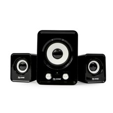 aidata 3.5mm端子2.1聲道USB 電源低音揚聲器, 黑色, DS-U1050