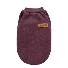 可愛棉質狗狗毛衣, 03 咖啡色 3 M