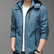 男款新款休閒防風防水連帽運動登山夾克