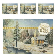 Hallmark 聖誕卡 DSH1105, 4個, 混合顏色